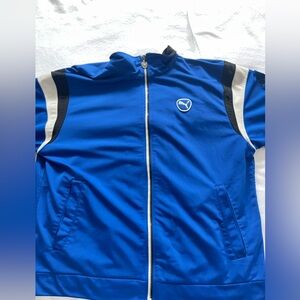 Puma T7 Iconic Track Jacket - Electric Blue/Black/White - Size XL